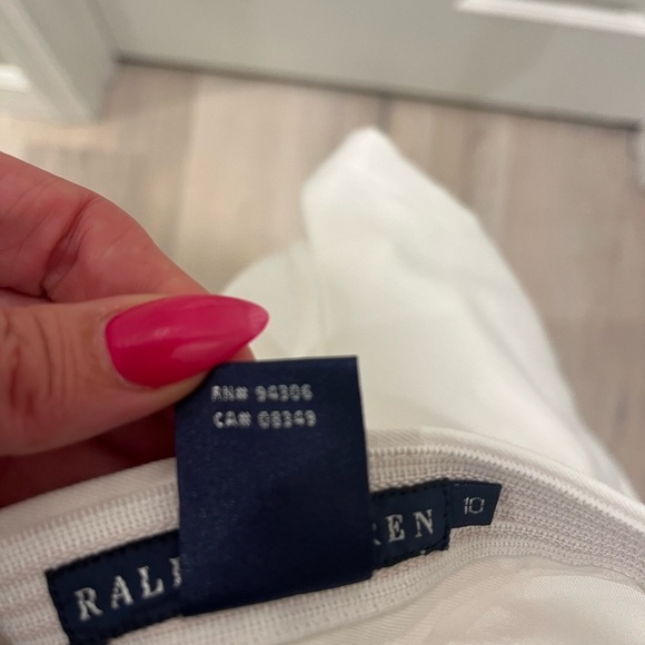 RALPH LAUREN women’s white Blue pinstripe Tennis shorts Preppy Golf Coastal - Picture 11 of 13